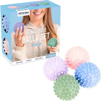 Masážní přístroj Sada masážních míčků SPOKEY GRESPI PASTEL 6,5 cm