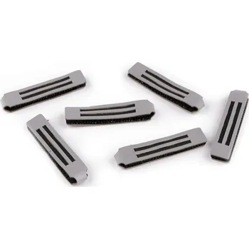 Zip Reflexní poutko / taháček na jezdce šedá 6 ks