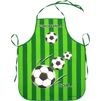 Kuchyňská zástěra zástěra Fotbal zelený K119 dětská 73x60cm