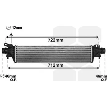 Chladič motoru Chladič turba VAN WEZEL 37004663