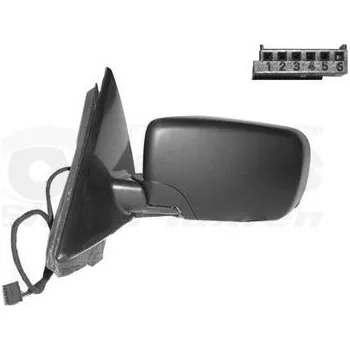 Auto zrcátko Vnější zpětné zrcátko VAN WEZEL 0648807