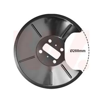 Brzdový kotouč Ochranný plech proti rozstřikování, brzdový kotouč VAN WEZEL 1825371