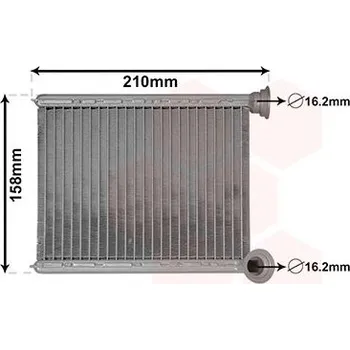 Výměník tepla Výměník tepla, vnitřní vytápění VAN WEZEL 43006629