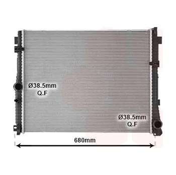 Chladič motoru Chladič, chlazení motoru VAN WEZEL 06012757