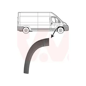 Lišta karosérie Ozdobná / ochranná lišta, dveře VAN WEZEL 1651404