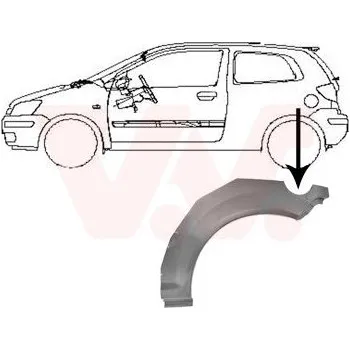 Příslušenství karosérie Boční stěna VAN WEZEL 8251145