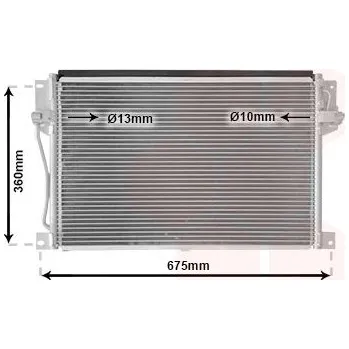 Výparník klimatizace Kondenzátor, klimatizace VAN WEZEL 59005077