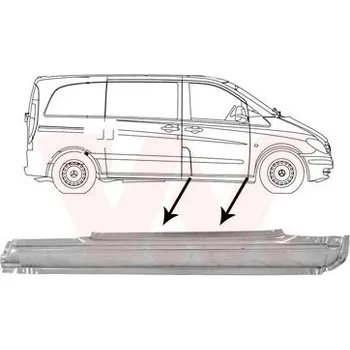 Prah karosérie Nástupní panel VAN WEZEL 3080102