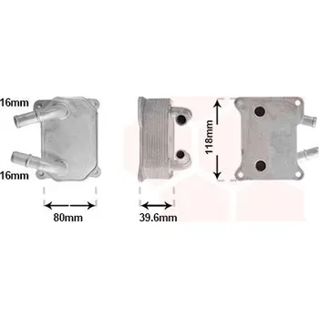 Chladič motoru Olejový chladič, motorový olej VAN WEZEL 18013749