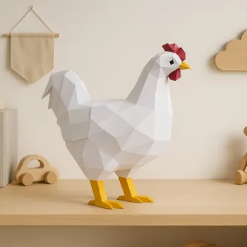 3D puzzle Kohout – papírový model a 3D skládačka PaperTime