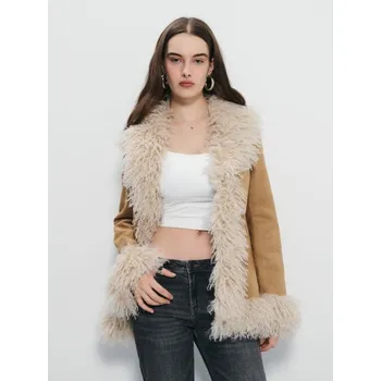 Dámský kabát Koženkový kabát - M - House - smetanový - 958HN-12X