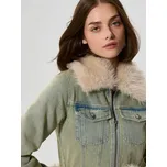 Zateplená džínová bunda - L - House - modrý - 703EW-55J