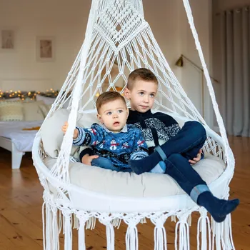 Příslušenství k zahradnímu nábytku MMboutique Kruh-obruč 100 cm pro závěsné macramé křeslo