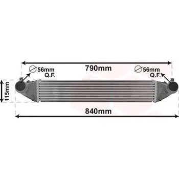 Chladič motoru Chladič turba VAN WEZEL 37014704
