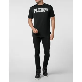 Pánské tričko PHILIPP PLEIN T-Shirt 22951 Černá Regular Fit XS