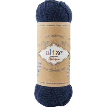 Galanterie Alize Příze Superwash Artisan 958 tmavě modrá