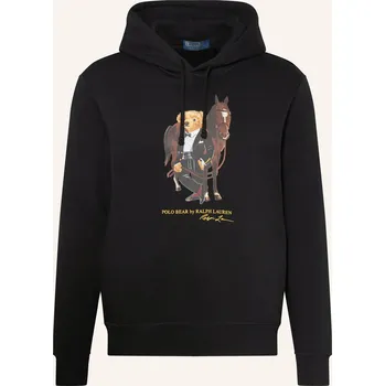 Pánská mikina Polo Ralph Lauren Pánská Mikina S Kapucí, černá / hnědá, L