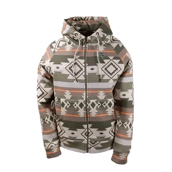 Dámská mikina Dámská mikina Ranchgirls "SHIRLEY" aztec/khaki Velikost: XXL