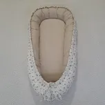 Pro útulný domov Hnízdečko pro miminko Růžičky s ecru béžovou