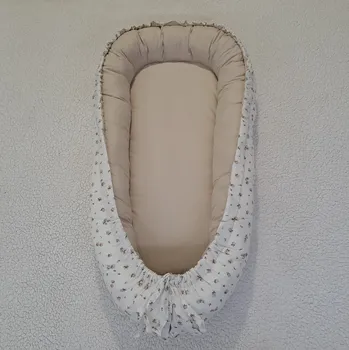 Hnízdečko pro miminko Pro útulný domov Hnízdečko pro miminko Růžičky s ecru béžovou