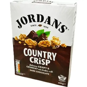 Müsli Jordans s kousky hořké čokolády 450g (Jordan muesli - Country Crusp Darch Chocolate)
