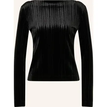 Dámské tričko Esthé Dlouhé Rukávy Z Sametu, černá