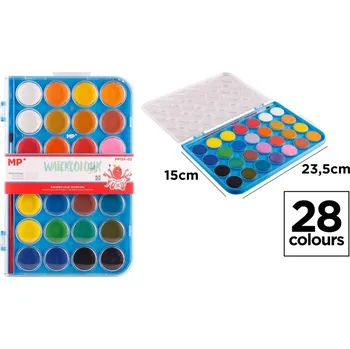 Vodová barva Sada vodovek 28 ks + štěteček