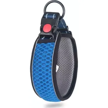 Obojek pro psa TopTechnology Obojek pro psy Honeycomb Net L (Modrý) - prodyšný, reflexní, protiškrcovací