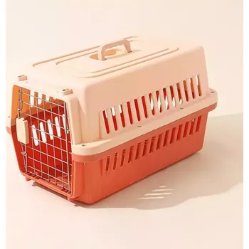 přepravka pro zvíře TopTechnology Cestovní box pro domácí zvířata Pet Aviation Box 48x32x30cm (oranžový)