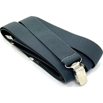 Kšandy Pánské šle - tmavě šedá - šířka 2,5 cm