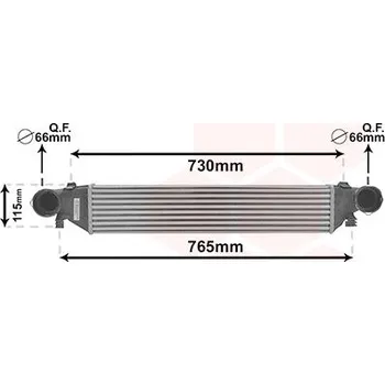 Chladič motoru Chladič turba VAN WEZEL 30004380