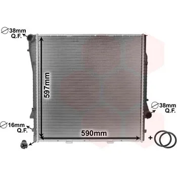 Chladič motoru Chladič, chlazení motoru VAN WEZEL 06002275