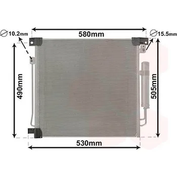 Výparník klimatizace Kondenzátor, klimatizace VAN WEZEL 32015700