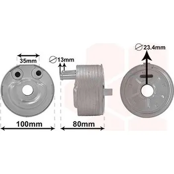 Motor automobilu Olejový chladič, motorový olej VAN WEZEL 33003431