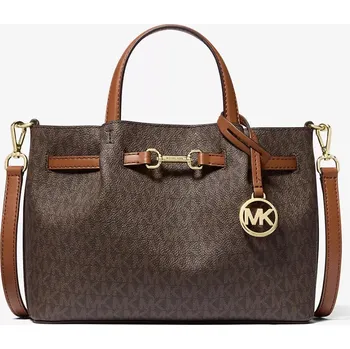 Michael Kors dámská kabelka Carson Small hnědá logová