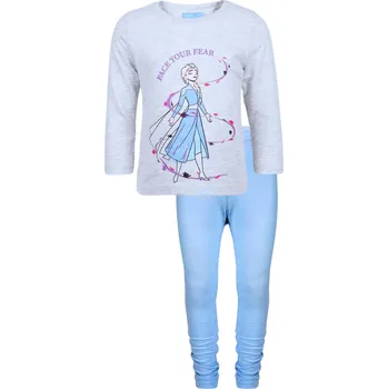 Dívčí pyžamo Frozen (Ledové království) PYŽAMO FROZEN, šedo - modrá Velikost: 5-6