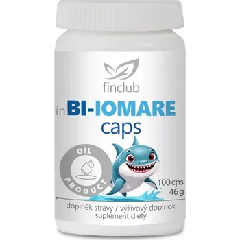 Přírodní produkt fin Bi-iomare caps NEW 1+1 - olej ze žraločích jater (200 kapslí, odbouratelný eko obal z cukrové třtiny)