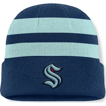 Čepice Fanatics Pánská zimní čepice Seattle Kraken NHL Swipe Cuffed Beanie