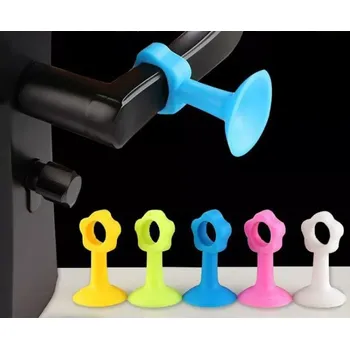 Silikonový dveřní doraz s přísavkou – 1ks zelený (KLK4z)