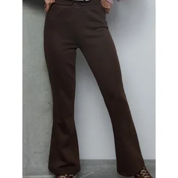 Sinsay - Kalhoty flare - hnědá - 788HA-88X - 788HA-88X-XS