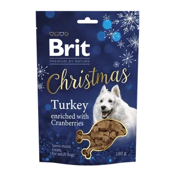 Pamlsek pro psa Brit Premium by Nature Christmas Semi moist Treats 180g