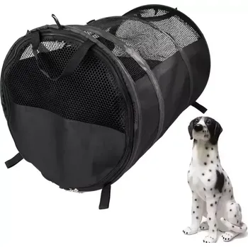 přepravka pro zvíře TopTechnology Skládací taška pro domácí zvířata do auta - velká (černá)