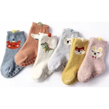 Dámské ponožky Protiskluzové flísové ponožky - MEDVÍDEK - (24-36 m) M (Značka: LOVE KIDS)