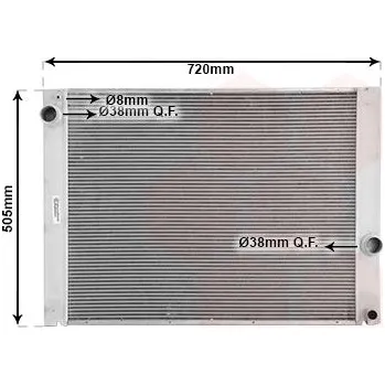 Chladič motoru Chladič, chlazení motoru VAN WEZEL 06002284