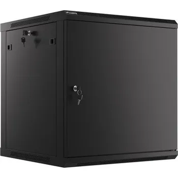 Serverovna LANBERG RACK CABINET 19” WALL-MOUNT 12U/600X600 FOR SELF-ASSEMBLY WITH METAL DOOR BLACK (FLAT PACK)