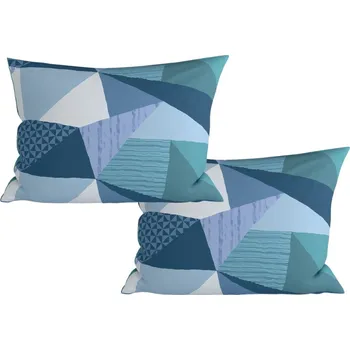 Povlak na dekorativní polštářek Sada 2 ks dekoračních povlaků na polštář z mikrovlákna NARKEL 50x70 cm, barevná