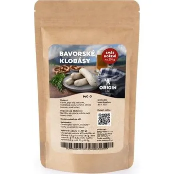 Koření Origin Line Kořenicí směs bez soli Bavorské klobásy 140 g na 20 kg díla