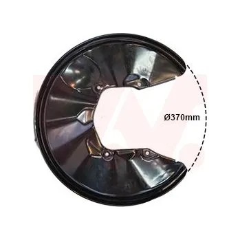 Brzdový kotouč Ochranný plech proti rozstřikování, brzdový kotouč VAN WEZEL 0325377