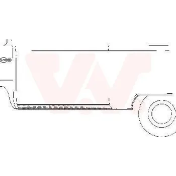 Příslušenství karosérie Boční stěna VAN WEZEL 5851.01