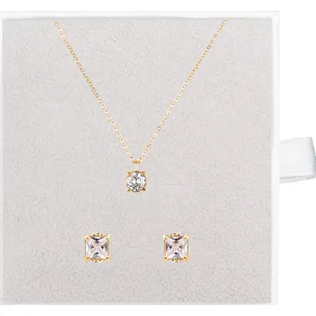 Souprava šperků franco bene Pozlacený Diamond set náhrdelník a náušnice | 2249